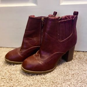 Bella Marie Burgundy Boots